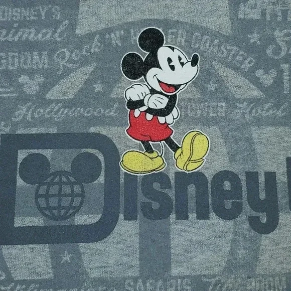 Walt Disney World Gray Crewneck Sweatshirt with World of Disney Graphic - Picture 5 of 13
